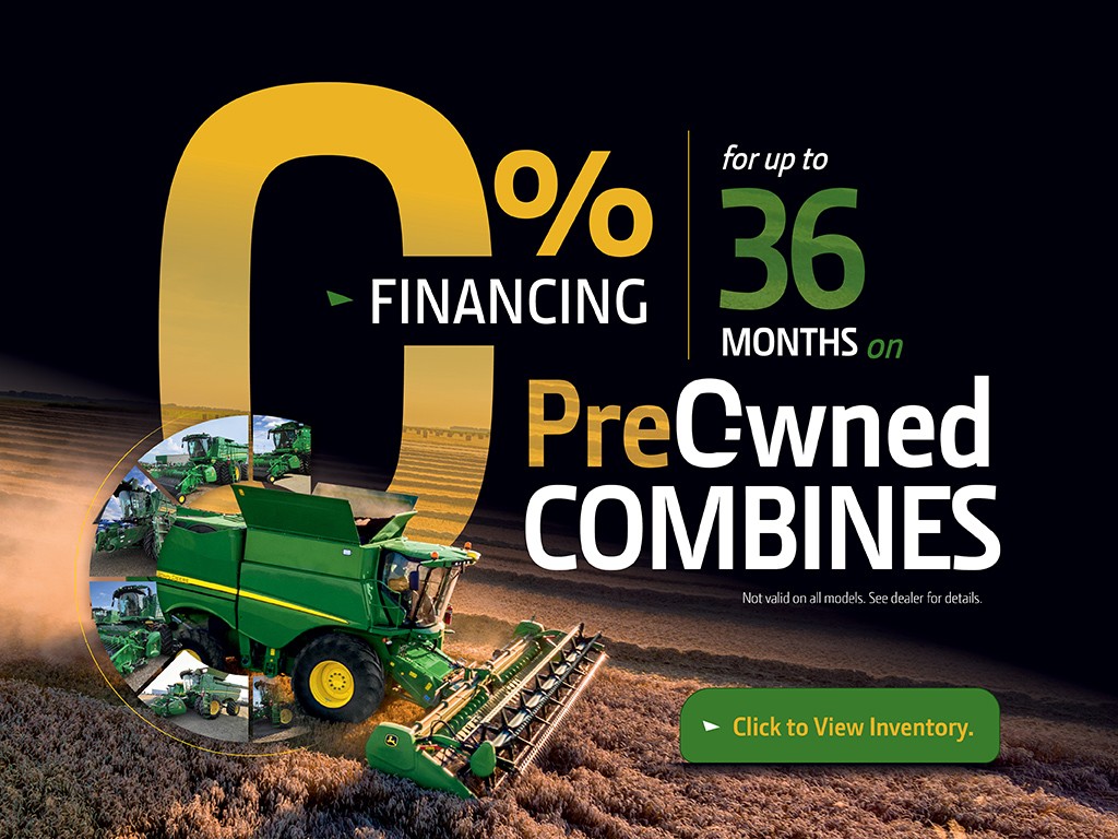 Horizon Ag & Turf 0% Financing for 36 months used combines